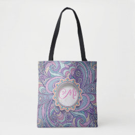 Bolsa Tote “Purple Paisley”