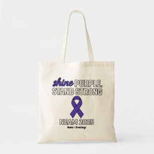 Bolsa Tote Púrpura Brilhante Forte NEAM 2025 Epilepsia