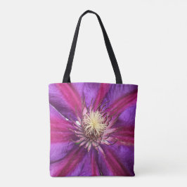 Bolsa Tote Púrpura Clematis Blossom