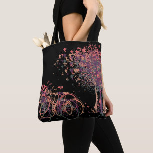 Bolsa Tote Púrpura das folhas de inverno