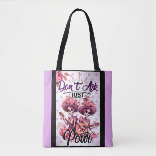 Bolsa Tote Púrpura e Bonito do crânio