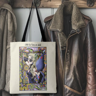 Bolsa Tote Púrpura Floral Loura