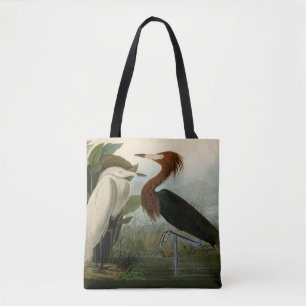 Bolsa Tote Púrpura Heron Audubon Bird Willife Painting