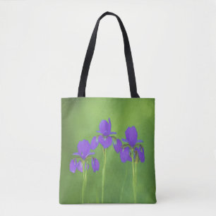 Bolsa Tote Púrpura Iris - Arte Flor Original