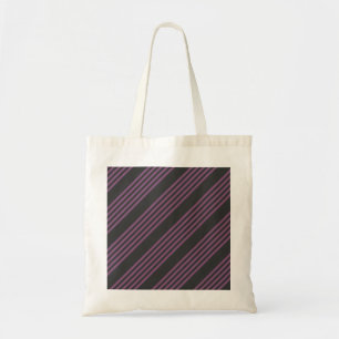 Bolsa Tote Púrpura Mauve e carvão de cinco faixas