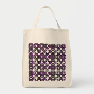 Bolsa Tote Púrpura & quadrada - Saco de Tota