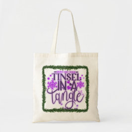 Bolsa Tote purpurina emaranhada