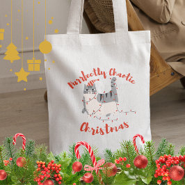 Bolsa Tote Purrfectly Chaotic Christmas Funny Holiday Cat 