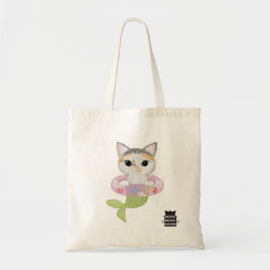 Bolsa Tote Purrmaid que aprende como nadar