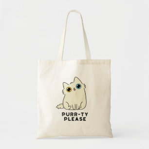 Bolsa Tote Purrty Por Favor Gatinho Gato Bonito