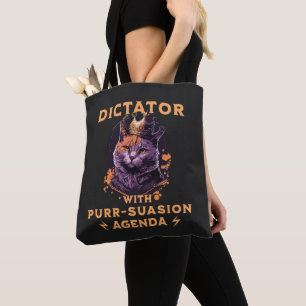 Bolsa Tote Pursursion Agenda Engraçado King Cat