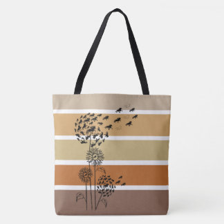 Bolsa Tote Pusteblume mit Tölter u. Tölter Tasche