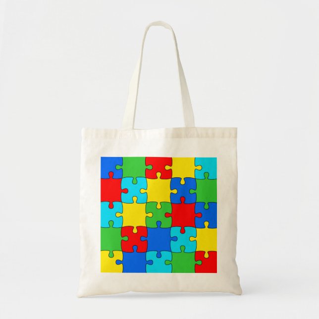 Bolsa Tote puz do quebra-cabeça de quebra-cabeça-jigsóis-3135 (Frente)