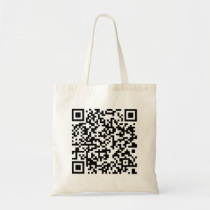 Bolsa Tote qr código legal t shirt engraçada e engraçada u