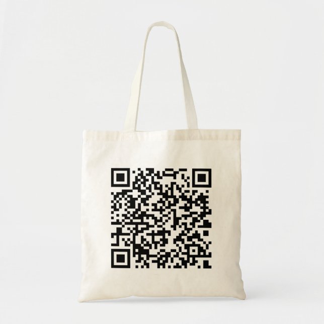 Bolsa Tote qr código legal t shirt engraçada e engraçada usan (Frente)