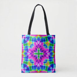 Bolsa tote quadrada tingida