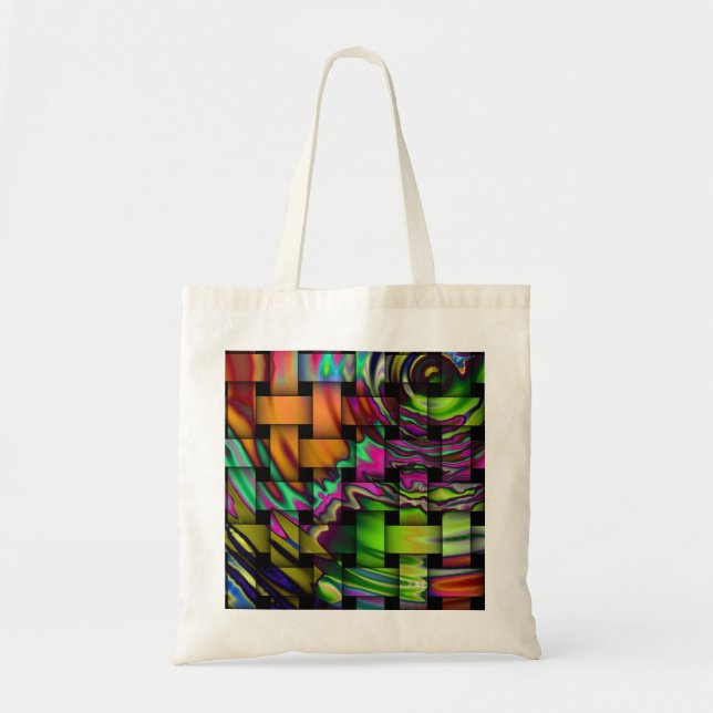 Bolsa Tote quadrados (Frente)