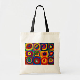 Bolsa Tote Quadrados com Círculos, Abstrato, Wassily Kandins