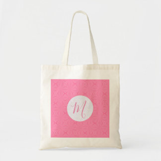 Bolsa Tote Quadrados Enrugados Rosa Claro Personalizados Inic
