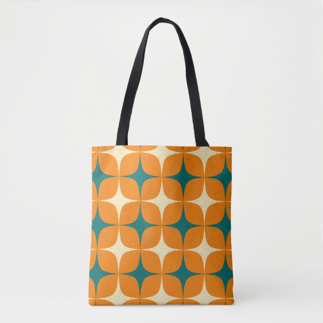 Bolsa Tote Quadrados Vintage (Frente)