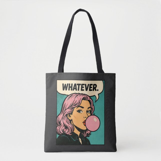 Bolsa Tote Quadrinho Retro “Tanto Faz” (Frente)