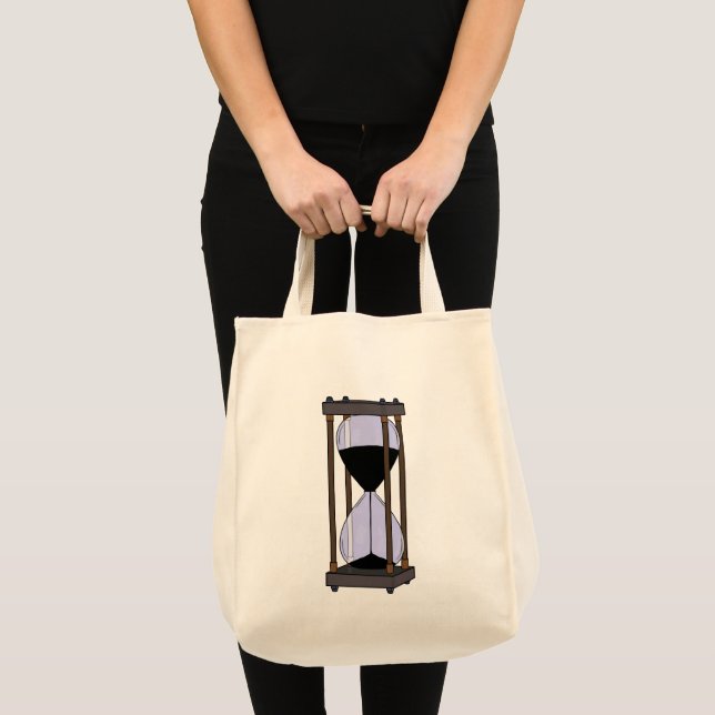 Bolsa Tote Quadro de tempo de ampulheta (Frente (produto))