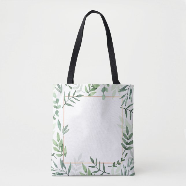 Bolsa Tote Quadro deixa fundo aquarela (Frente)