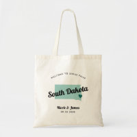 Qualquer Bag De Boas-Vindas Do Mapa Da Dakota Do S