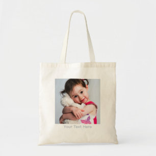 Bolsa Tote Qualquer Foto: Irmã, Melhor Amiga, Namorado, Filho
