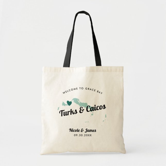 Bolsa Tote Qualquer Saco de Boas-vindas de Turks e Caicos Col (Frente)