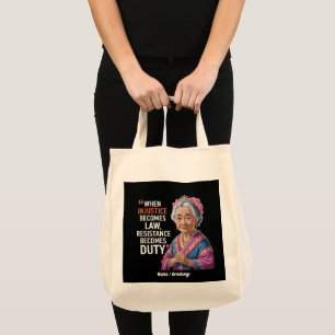Bolsa Tote Quando A Injustiça Se Torna Resistência À Lei Torn