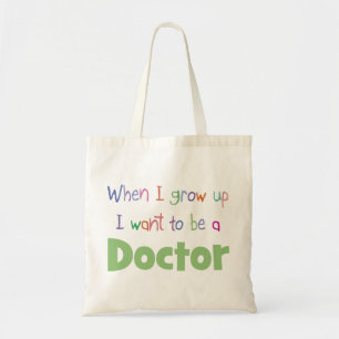 Bolsa Tote Quando eu crescer acima o doutor