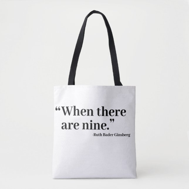 Bolsa Tote Quando houver nove (Frente)