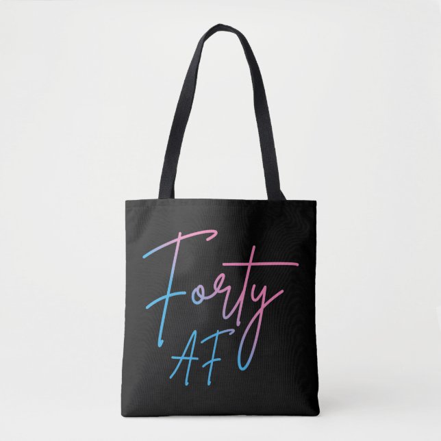 Bolsa Tote Quarenta AF II - Presente de Aniversário (Frente)