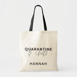 Bolsa Tote Quarentena e tipografia moderna