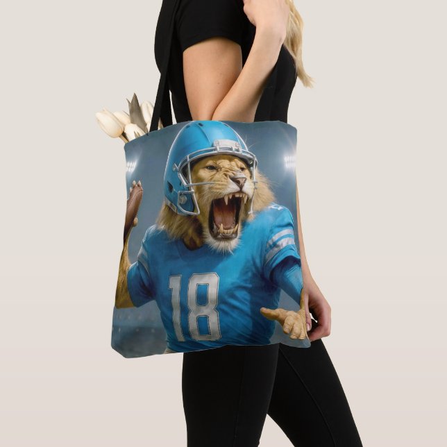 Bolsa Tote Quarterback Nº 18 Jogador De Futebol (Close Up)