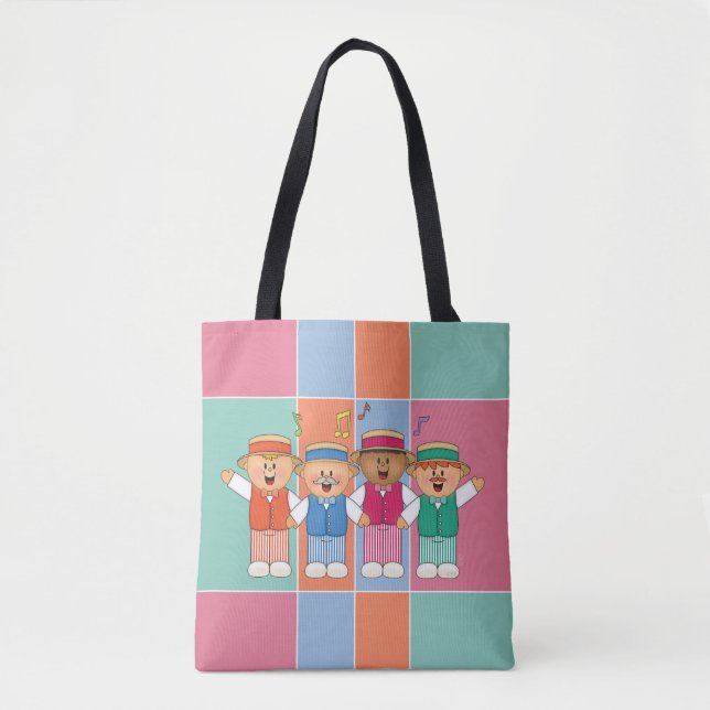Bolsa Tote Quarteto de Barbeiros JollyKins (Frente)