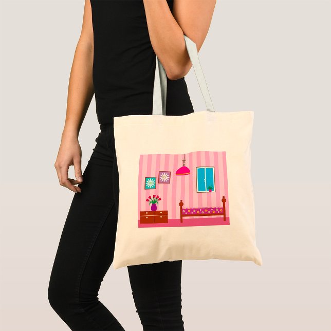 Bolsa Tote Quarto Infantil Floral Rosa (Criador carregado)