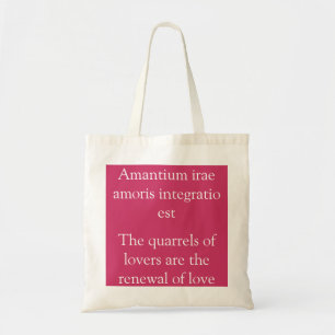 Bolsa Tote Quartos de amantes - citação de Terence