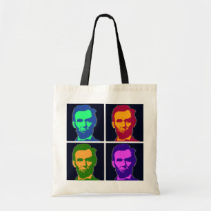 Bolsa Tote Quatro Pop Art Abraham Lincolns