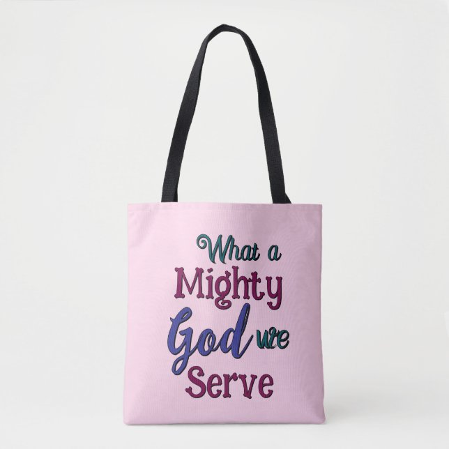 Bolsa Tote Que Deus poderoso (Frente)