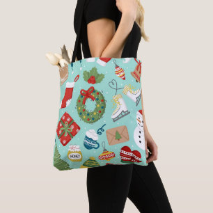 Bolsa Tote Que doce de Natal do Pai Natal tão bonito personal