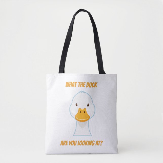 Bolsa Tote Que pato você está olhando? (Frente)