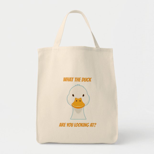 Bolsa Tote Que pato você está olhando? (Frente)