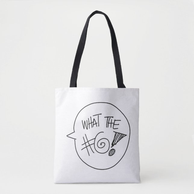 Bolsa Tote Que saco #@! - WTF (Frente)