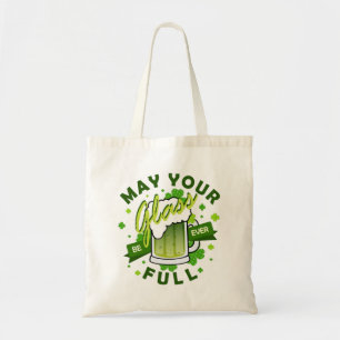 Bolsa Tote Que Seu Copo Esteja Cheio Cerveja Verde St. Patric