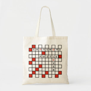 Bolsa Tote Quebra-cabeça de Espada Cruzada Vermelha