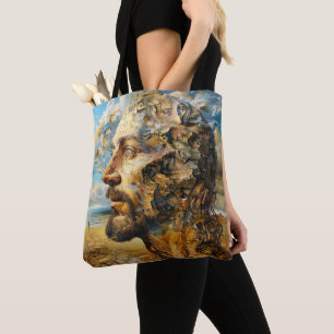 Bolsa Tote Quebra-cabeça de surrealismo