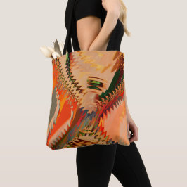 Bolsa Tote Quebra de núcleos com zigue zague ou livro onda