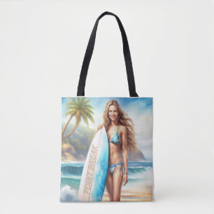 Bolsa Tote Quebra de Ponto de Ação de Rapariga